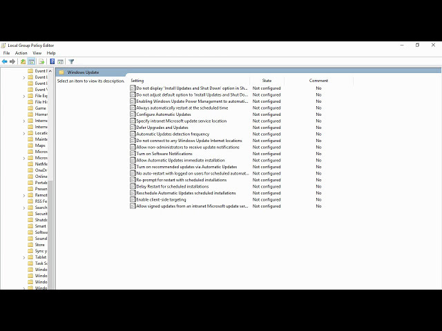 How to turn Off Windows update using Group Policy Windows 10