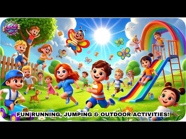 Play Outside Kids Song | Fun, Running, Jumping & Outdoor Adventures for Kids!