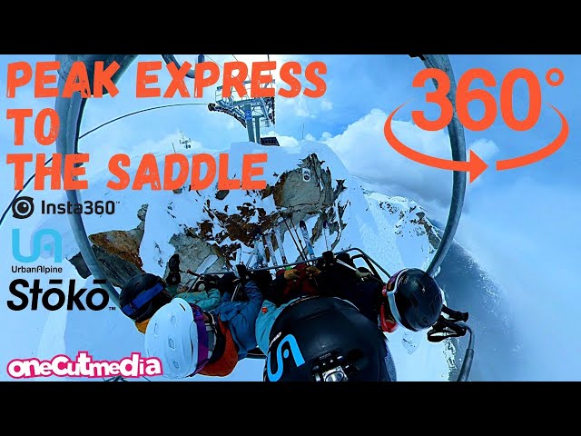 Up The Peak Express and down The Saddle at Whistler    360 Video in 8K onecutmedia