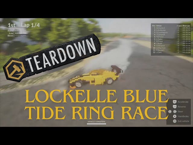 Teardown Race with Great Camera Angles at Lockelle Blue Tide Ring - PS5 No Commentary