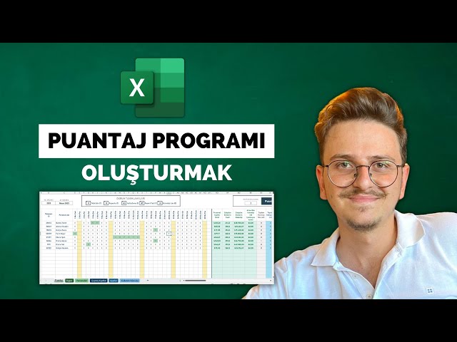 Excel'de Puantaj Programı Oluşturmak | Personel İzin ve Maaş Takip