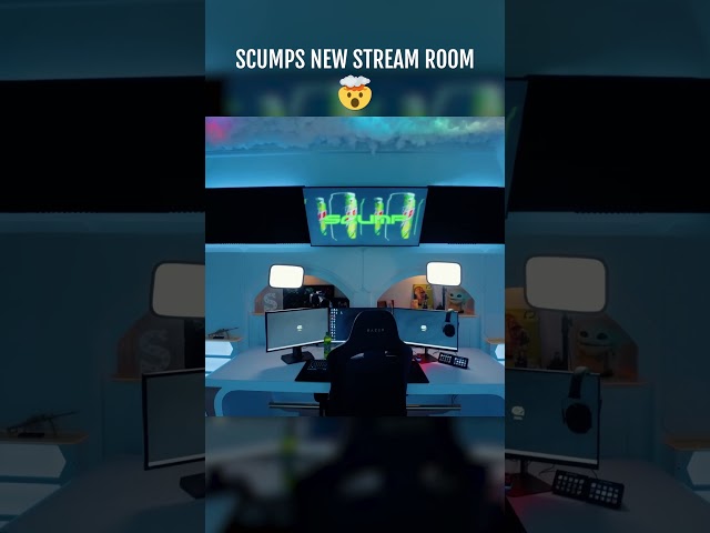 SCUMP'S REACTION TO HIS BRAND NEW STREAM ROOM 🤯