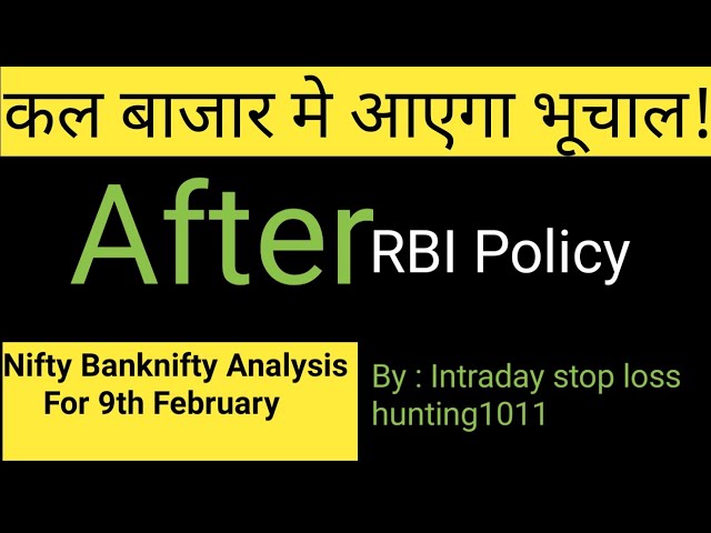 BANK NIFTY PREDICTION FOR TOMORROW | NIFTY ANALYSIS FOR 9 FEB 2024