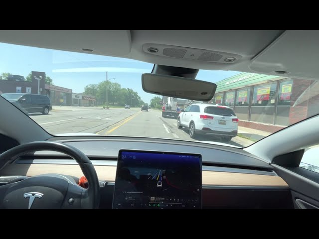 Tesla Full Self Driving Beta 100% AI Driving - SE Michigan