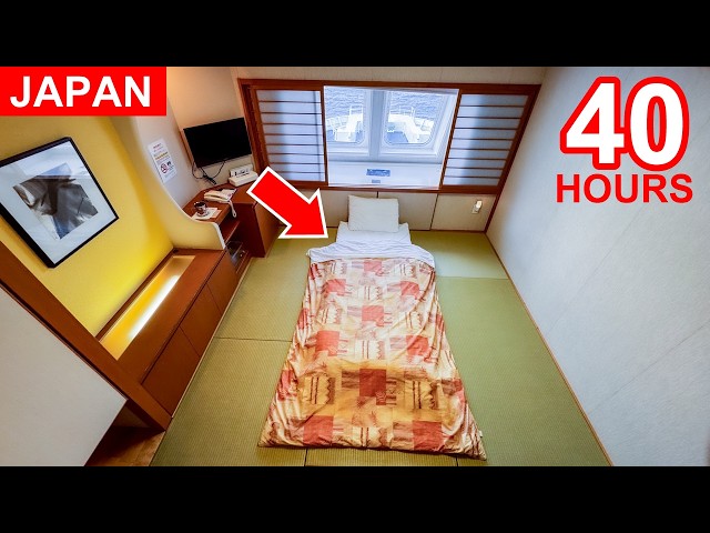 Japan's Longest 3-day Ferry Ride in Stunning Japanese Cabin - Hokkaido to Nagoya via Sendai