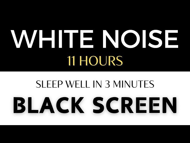 Relaxing White Noise Sounds to Sleep & Relax | Black Screen Sounds - Deep Relaxation, No Ads