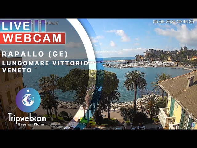 Rapallo Live Webcam - Lungomare Vittorio Veneto