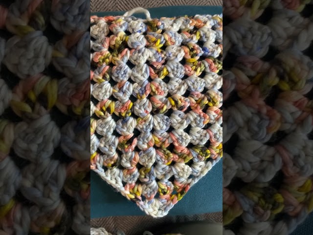 Triangle Granny Square Shawl! #crochet #yarn #wool #crafting #craftingideas #gift #giftideas #gifts