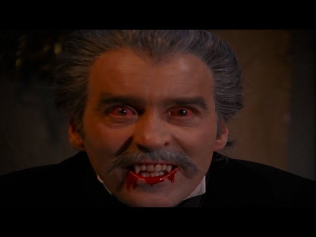 Count Dracula 1970 scene 4K HDR