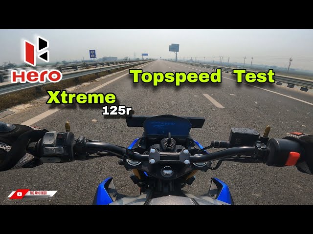 Hero Xtreme 125r  Top Speed Test  || Topspeed Test Shocking Result  117 kmph || Best in 125cc