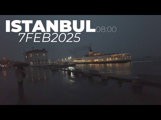 Istanbul Turkey 2025 Snowy Day Early Morning Walking Tour in Kadıköy -  Feburary 7, 2025