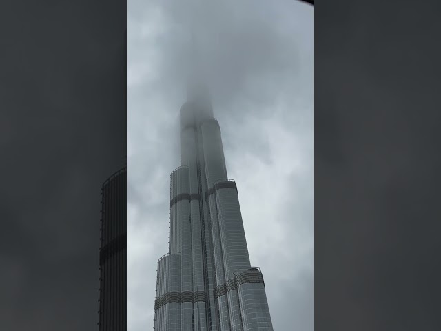 Burj Khalifa Coverd With Clouds