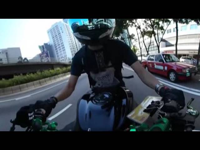 Samsung Gear 360 Camera Daylight Test on Motorcycle