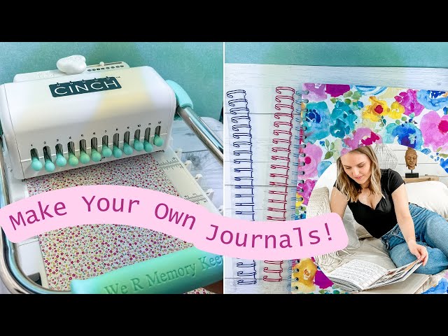 How To Use The Cinch Book Binding Machine To Create Notebooks (Unboxing & Tutorial!)