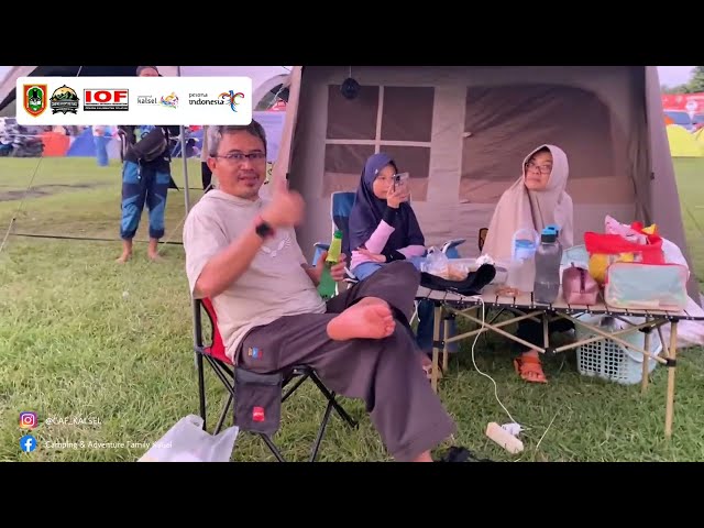 Camping Family Di Taman Labirin dalam Acara Anniversary 3 CAF Kalimantan Selatan