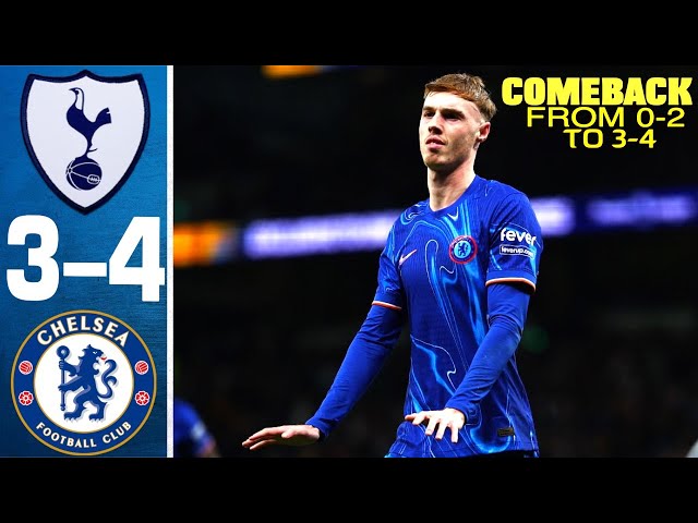 Chelsea vs Tottenham 4-3 - All Goals and Highlights - 2024