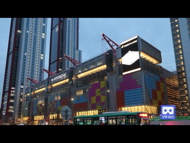 3D 180VR 4K Open 2021 Hyundai Shopping Mall at Seoul, Inside View, Monocle Award Best Retail Design