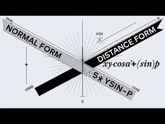 Coordinate Geometry Part 6: Straight Line Advanced Concepts – Normal and Distance Forms