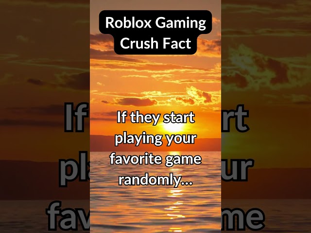 Roblox crush Facts you didn't know about #fyppp #fyppp #facts #rblx  #viralshorts #didyouknow