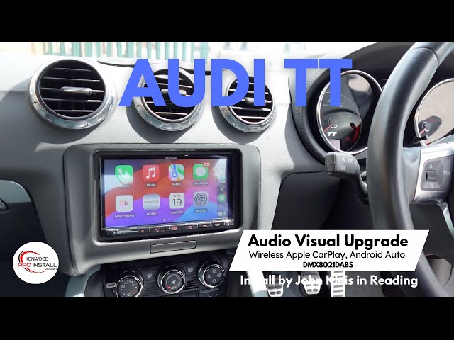 Car Audio Upgrade Audi TT  Wireless Apple CarPlay Retrofit KENWOOD DMX8021DABS #audi #caraudio