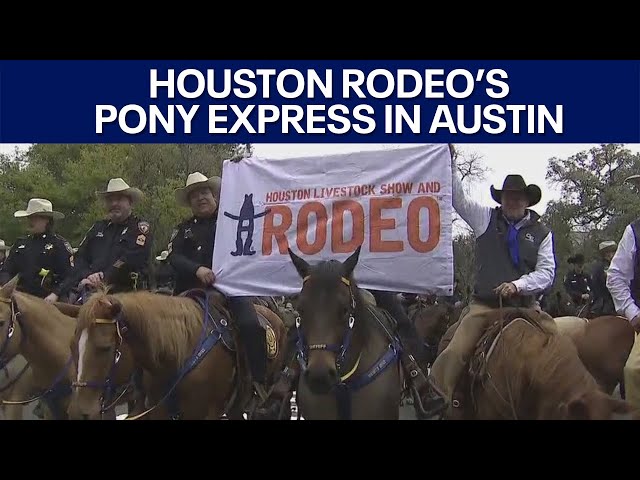 Houston Rodeo's Pony Express in Austin | FOX 7 Austin