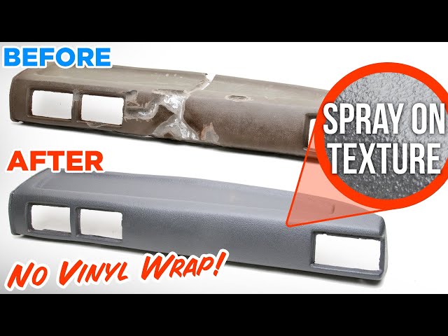 How to Restore Cracked Vinyl Dashboard - Spray Texture Coating!