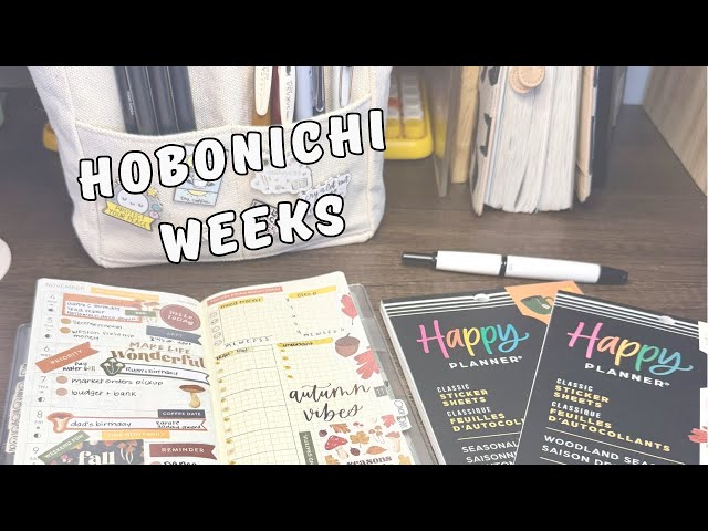 Hobonichi Weeks | Happy Planner Stickers | Plan With Me