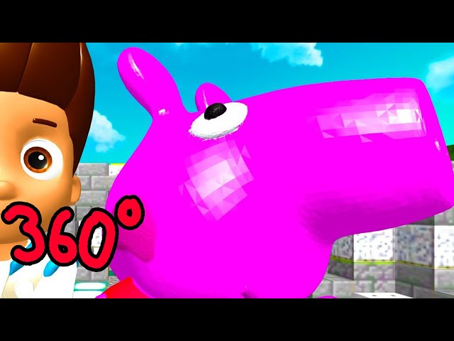 360 Minecraft funny peppa pig Dodging Meme! - in VR 360 Video