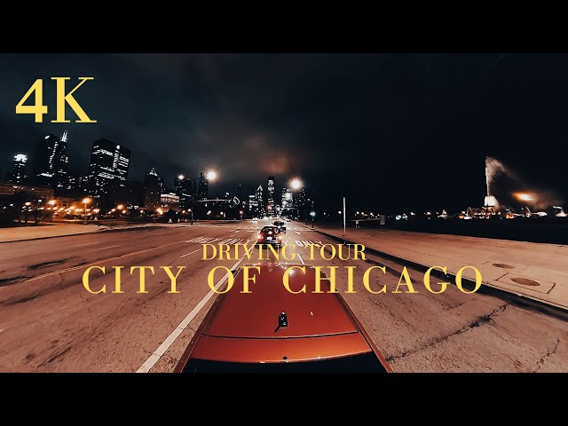 [4K] Driving - 360 - Night - Columbus Drive - Downtown - Museum Campus - Chicago - GTA - Jesus Walks