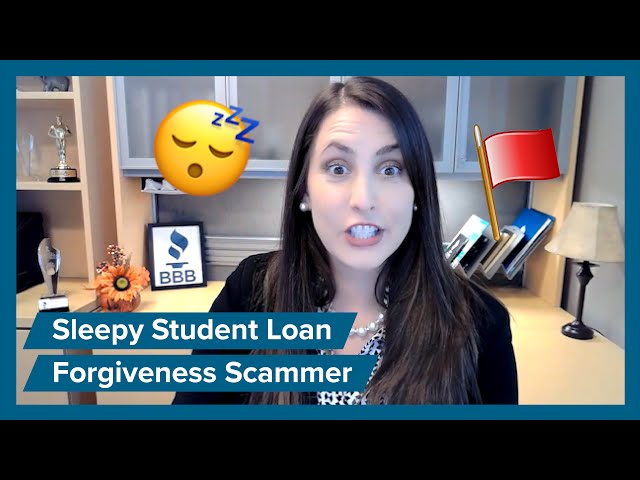 Brief chat with a sleepy Student Loan Forgiveness center | BBB Calls Scammers