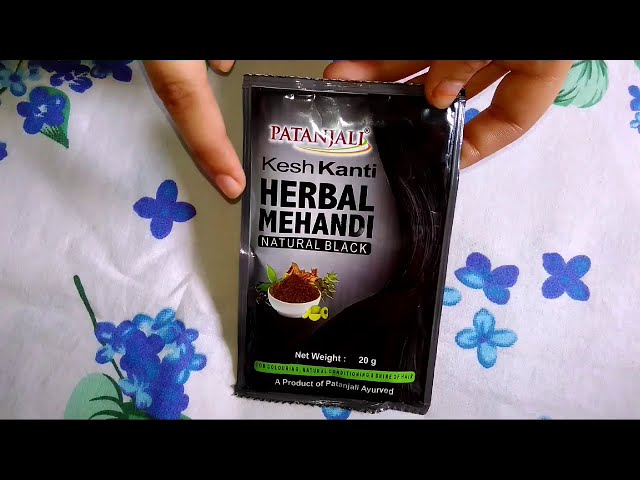 Patanjali Herbal Mehendi Hair Dye Review|Natural Black|100% Herbal or Not??