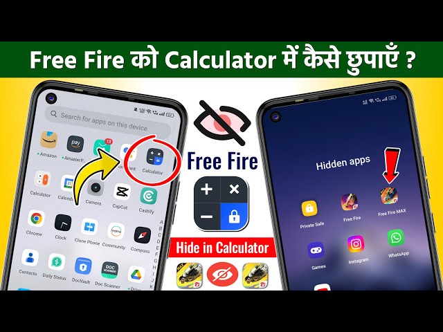 Free Fire Ko Calculator Mein Kaise Chupaye | Free Fire Ko Hide Kaise Kare | Free Fire Kaise Chupaye