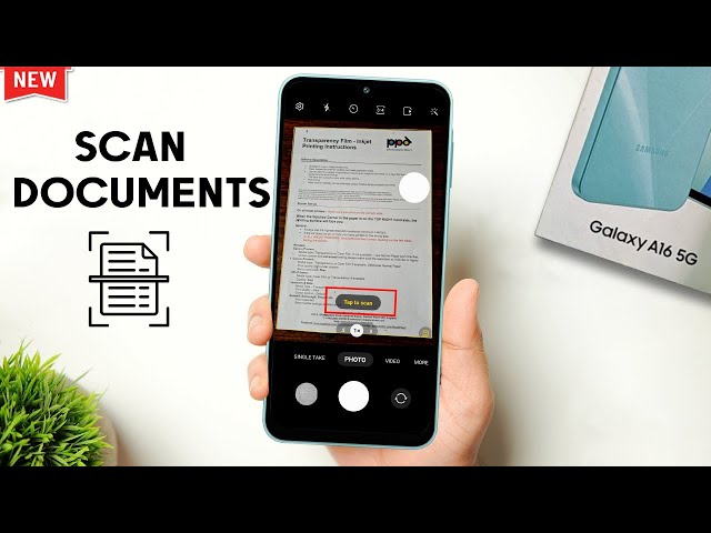 How To Scan Documents as PDF Samsung Galaxy A16