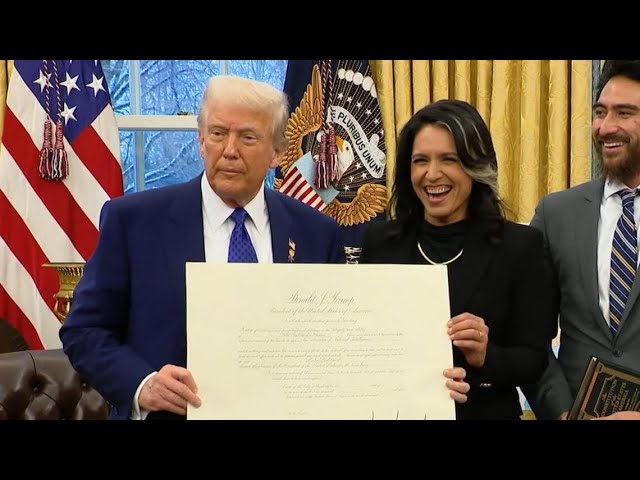 Tulsi Gabbard sworn into office by President Trump (Feb. 12, 2025)