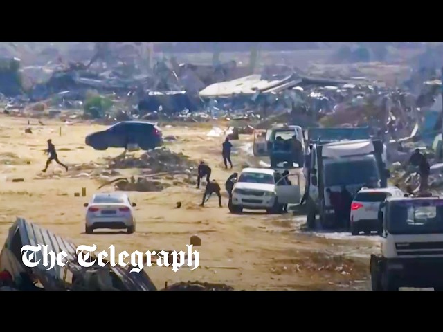 Firefight erupts between Hamas and armed bandits over aid truck in Gaza