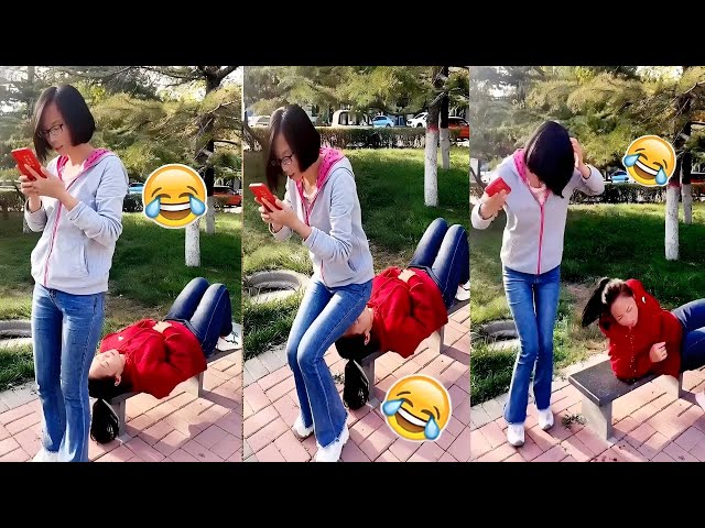 THE WOMAN ALMOST SAT ON SOMEONE'S FACE🥰🥰 BEST FUNNY VIDEOS 2024 CHINESE FUNNY CLIPS DAILY PART3