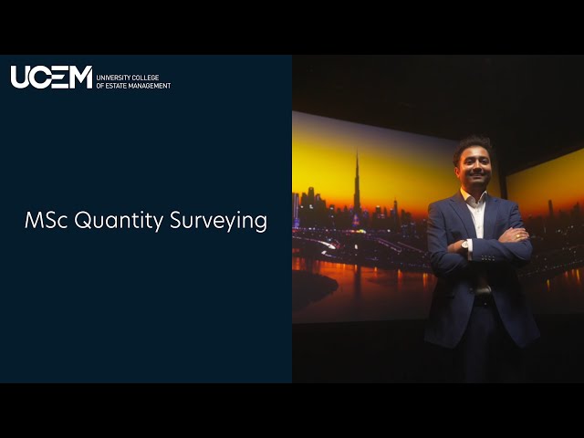 MSc Quantity Surveying at UCEM