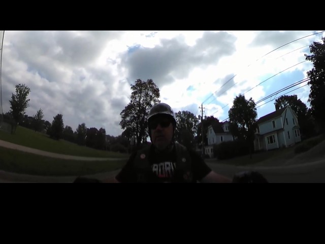 Riding in Fredericton NB 360 degree camera. #360Fly