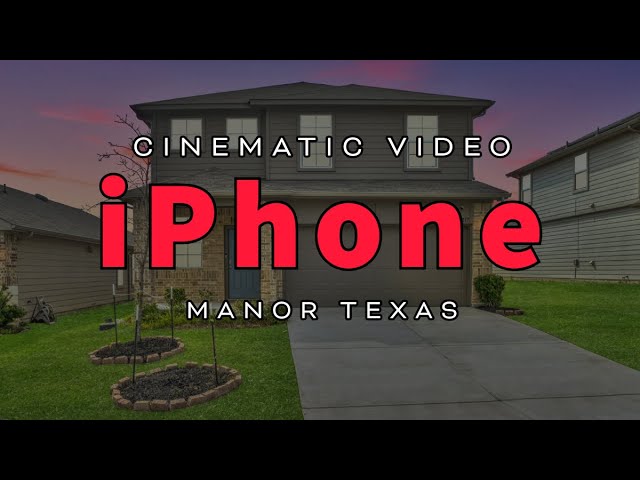 CINEMATIC iPhone 15 Pro Max Real Estate VIDEO in MANOR Texas Outside of AUSTIN