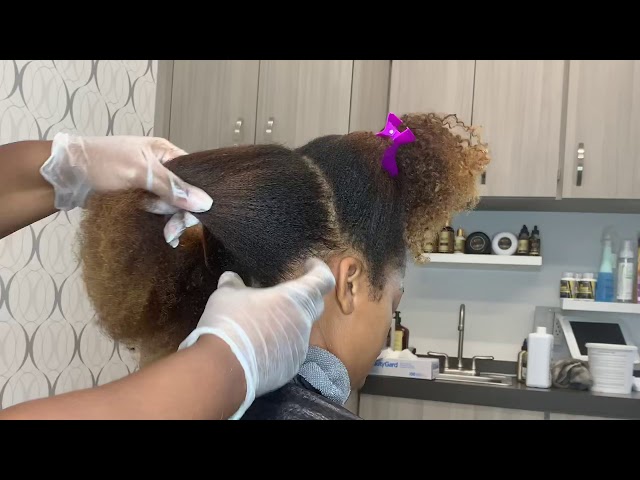 Lightening natural hair | bleaching natural hair