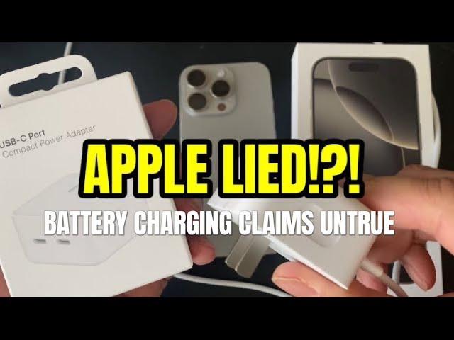 Is APPLE lying about its IPhone 16 USB Charge Speed (0-65% in 30min)??? I TEST & FIND OUT