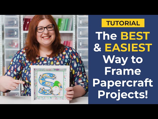 😲 My New BEST EVER Way to Frame Papercraft Projects! 😲