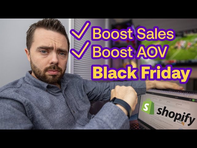 Three Black Friday Promotions to Maintain AOV and Boost Sales (#shopify tutorial)