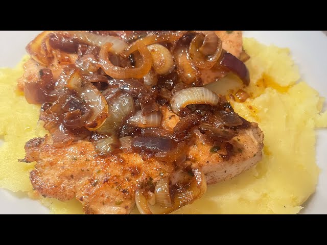 How to make chicken fillet in onion sauce🧅