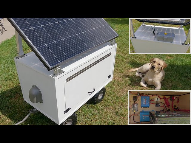 Ultimate Solar Power Cart Build with 200AH LifePO4 Battery, 180W Solar Panel and AC/DC | Build #44