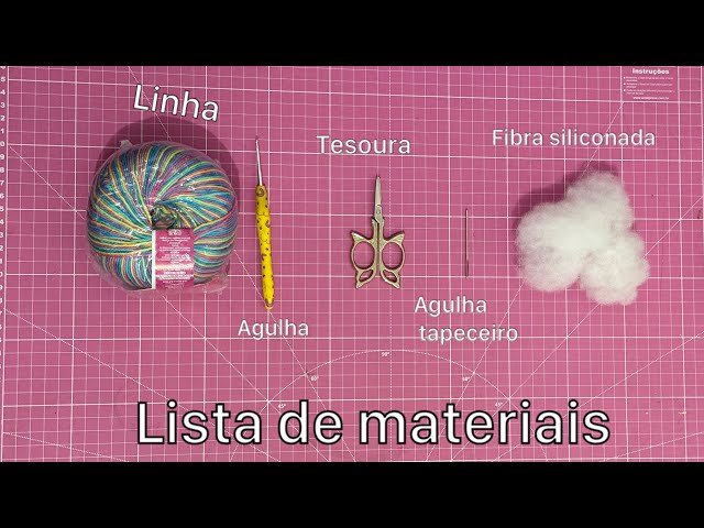 Lista de matérias para produção de Amigurumi !!