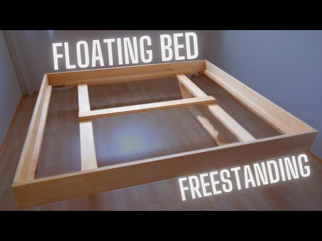 DIY Floating Bed Frame out of Wood