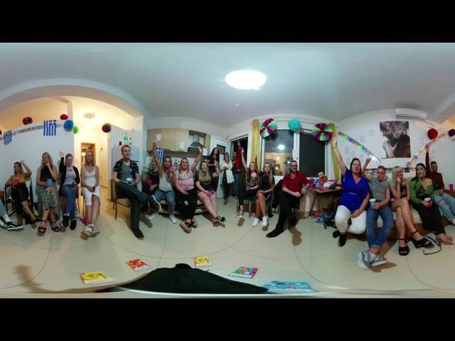 360 video time-lapse of people playing Sussed the Game