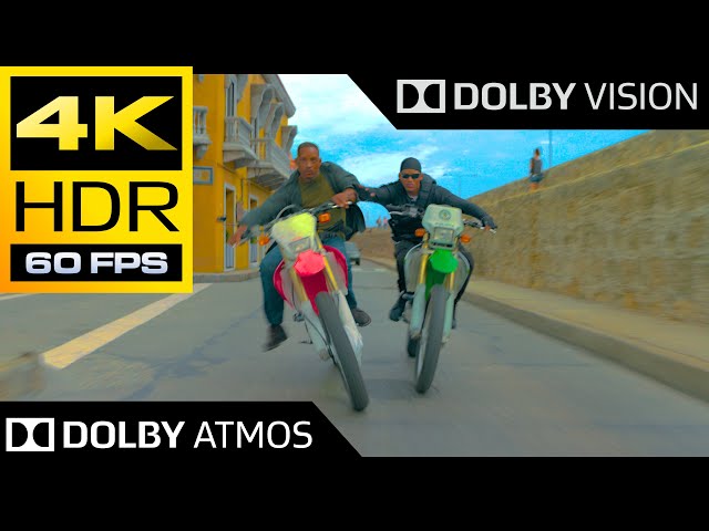 4K HDR 60FPS ● Bike Chase Scene (Gemini Man) ● Dolby Vision ● Dolby Atmos