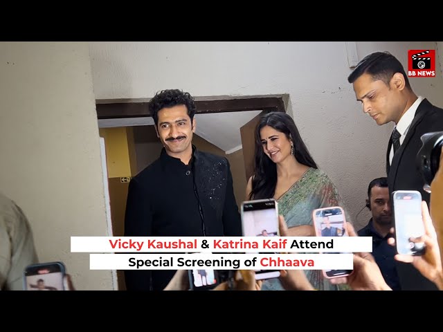 Vicky Kaushal & Katrina Kaif Attend Special Screening of Chhaava